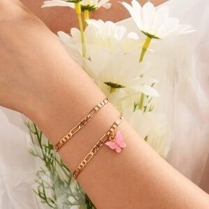 3/$30 💛 2pc Butterfly Chain Bracelet